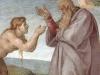 Michelangelo Buonarroti - La creazione di Eva (1511) affresco - Cappella Sistina - Città del Vaticano